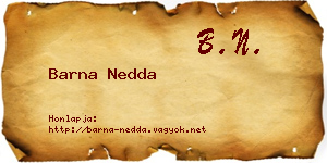 Barna Nedda névjegykártya
